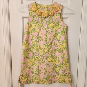 Lilly Pulitzer Hopping Down the Bunny Trail shift dress size 10